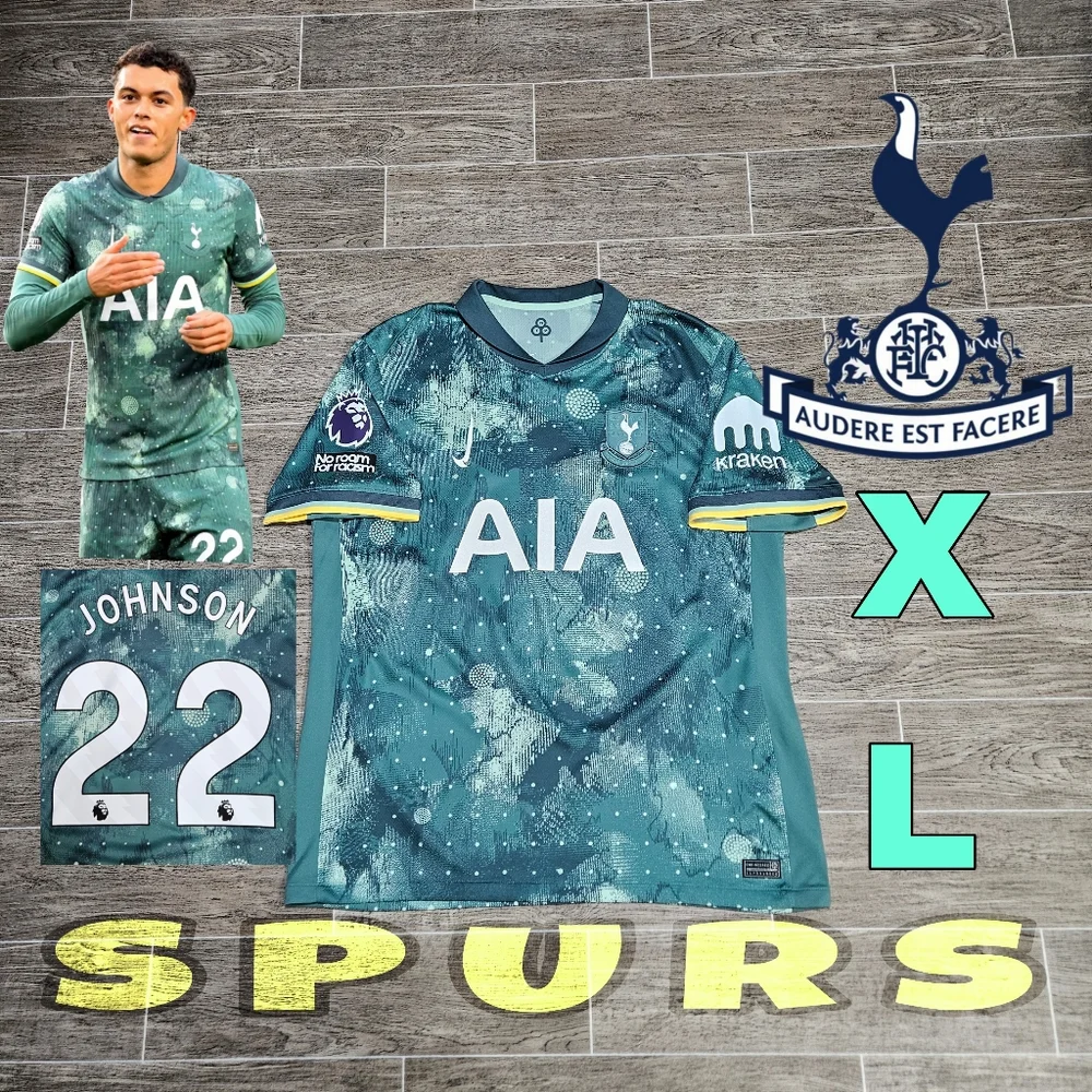 Nike Tottenham Hotspur Brennan Johnson #22 2024/2025 third jersey men's XL green